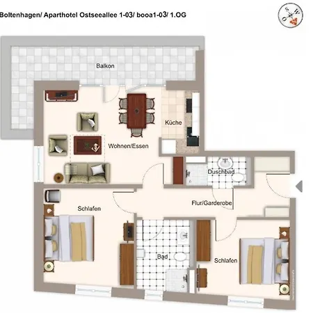 Ostseeallee Ostseeallee 1-03 Апартаменты